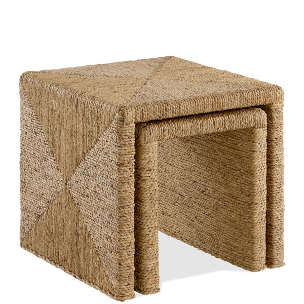 Lana Woven Nesting Table | Birch Lane